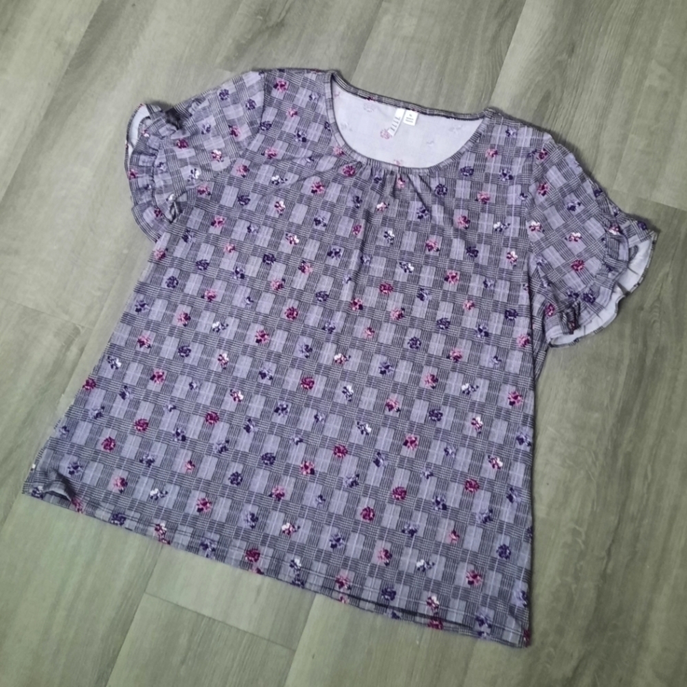 Elle Floral Ruffled Blouse